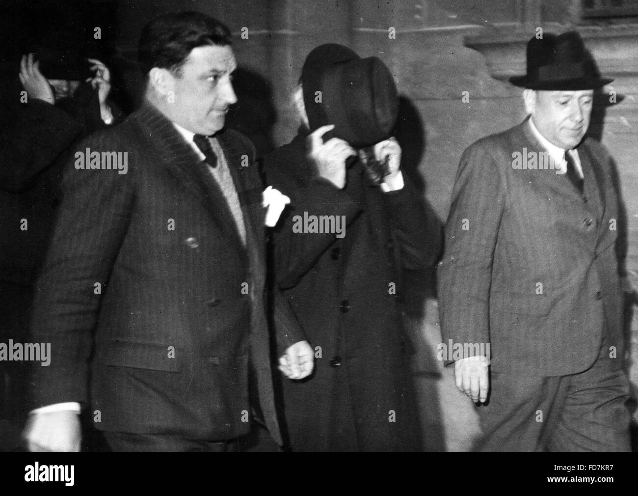 Arrests in the La Cagoule case in France, 1937 Stock Photo