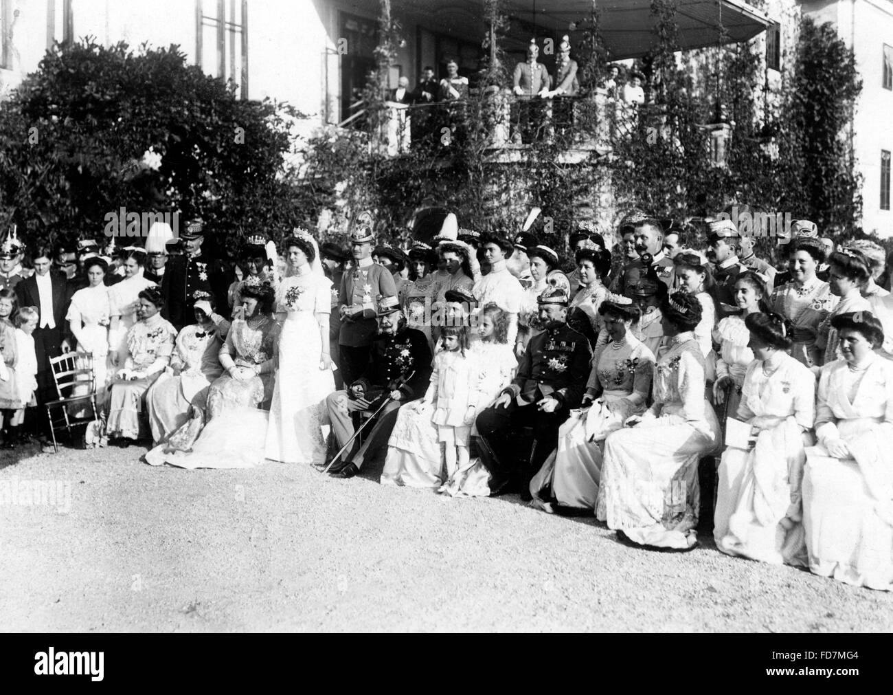 The marriage of Charles I. and Zita of Bourbon-Parma, 1911 Stock Photo