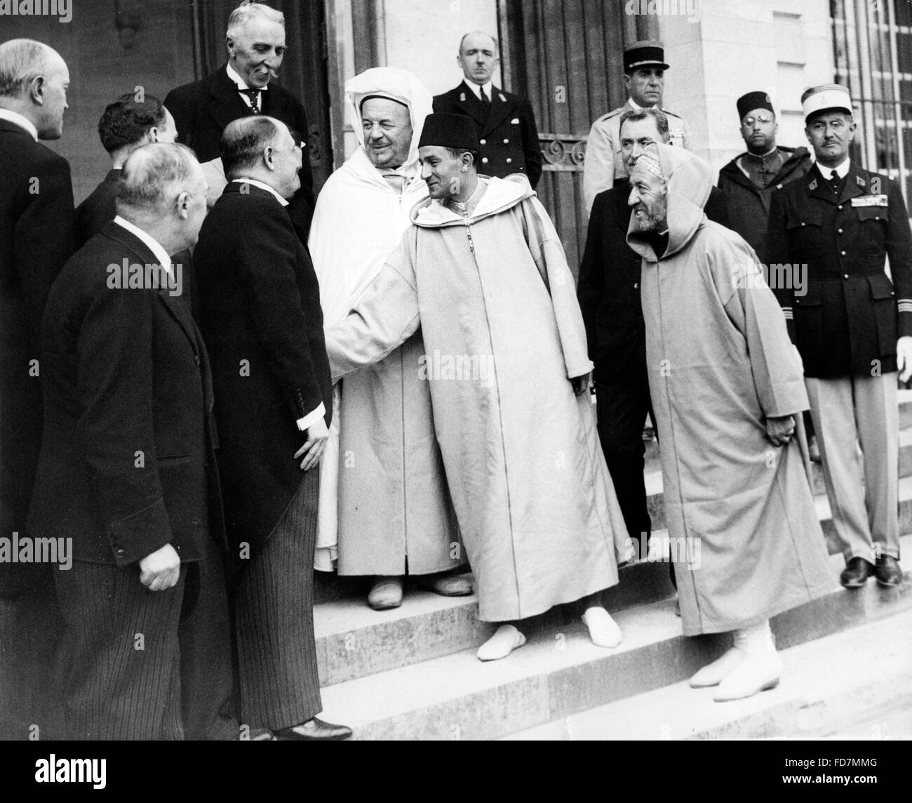 Sidi Mohammed Ben Youssef in Paris, 1939 Stock Photo Alamy