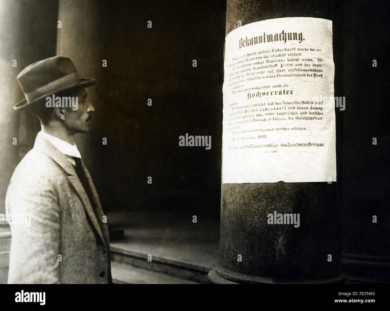 The Beer Hall Putsch in Munich, 09.11.1923 Stock Photo Alamy