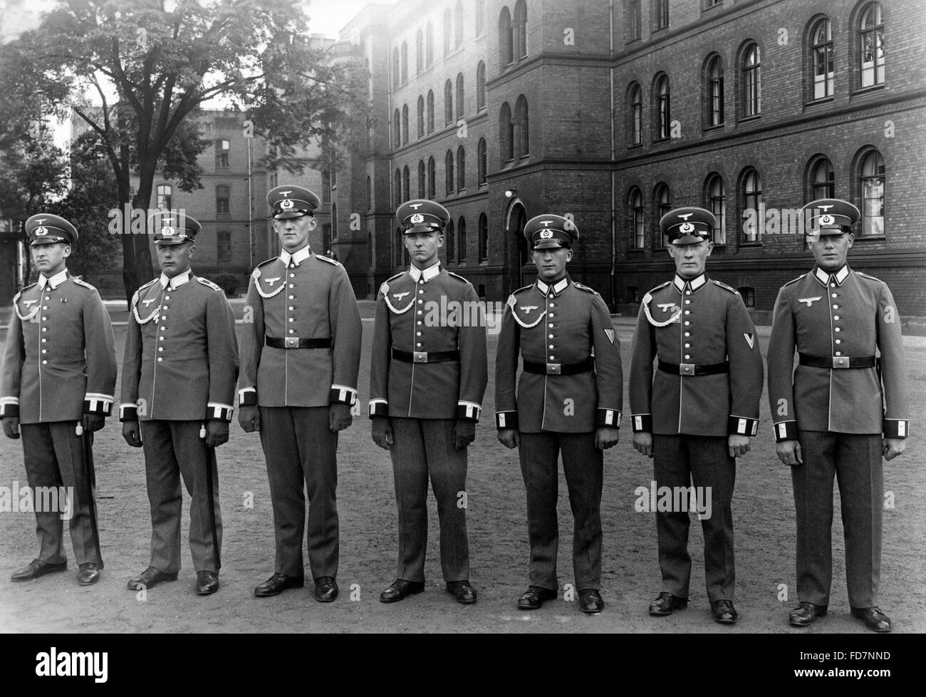 Soldiers of the Wehrmacht in new uniforms, 1936 Stock Photo