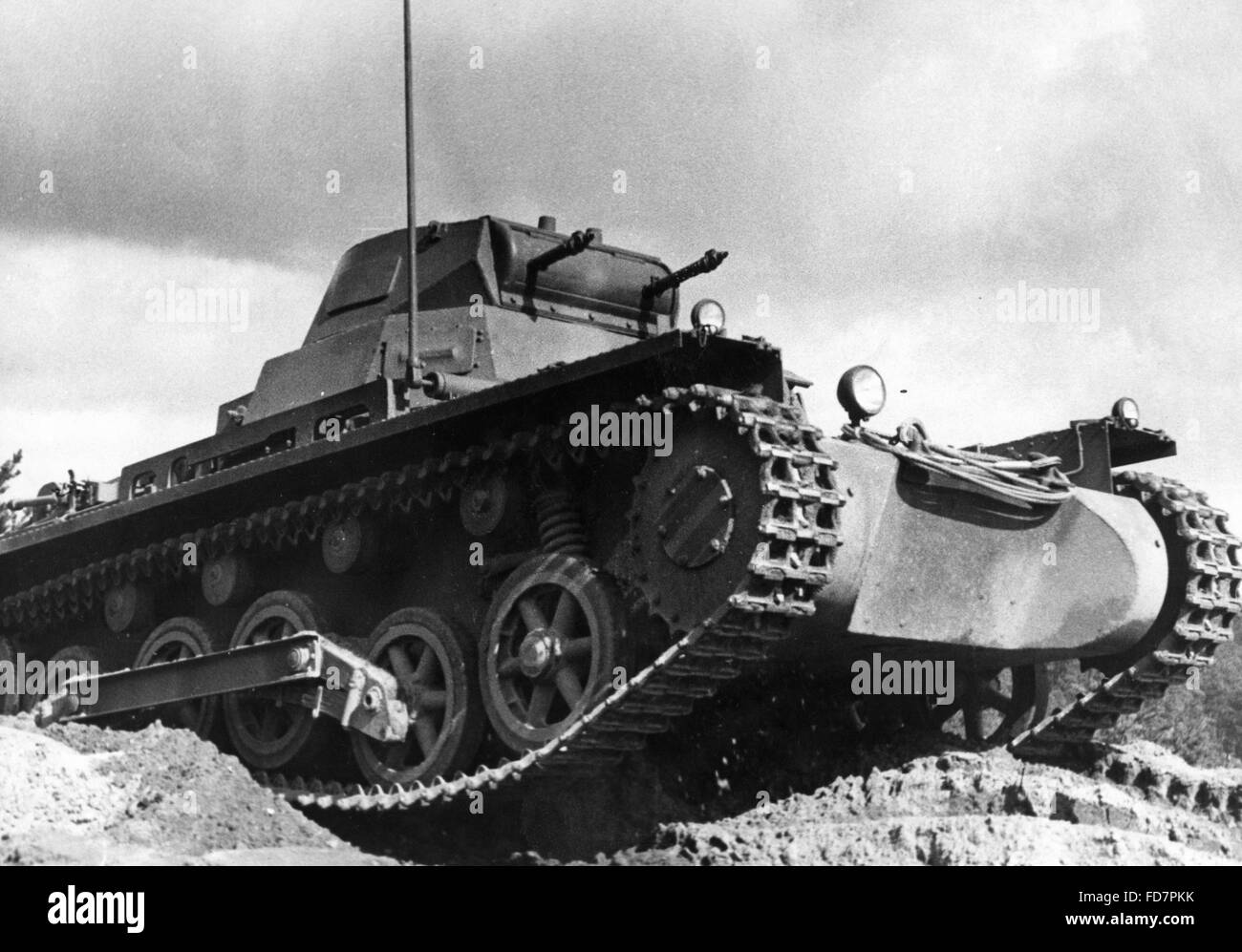 Panzer I during a practice drive in Wuensdorf, 1938 Stock Photo