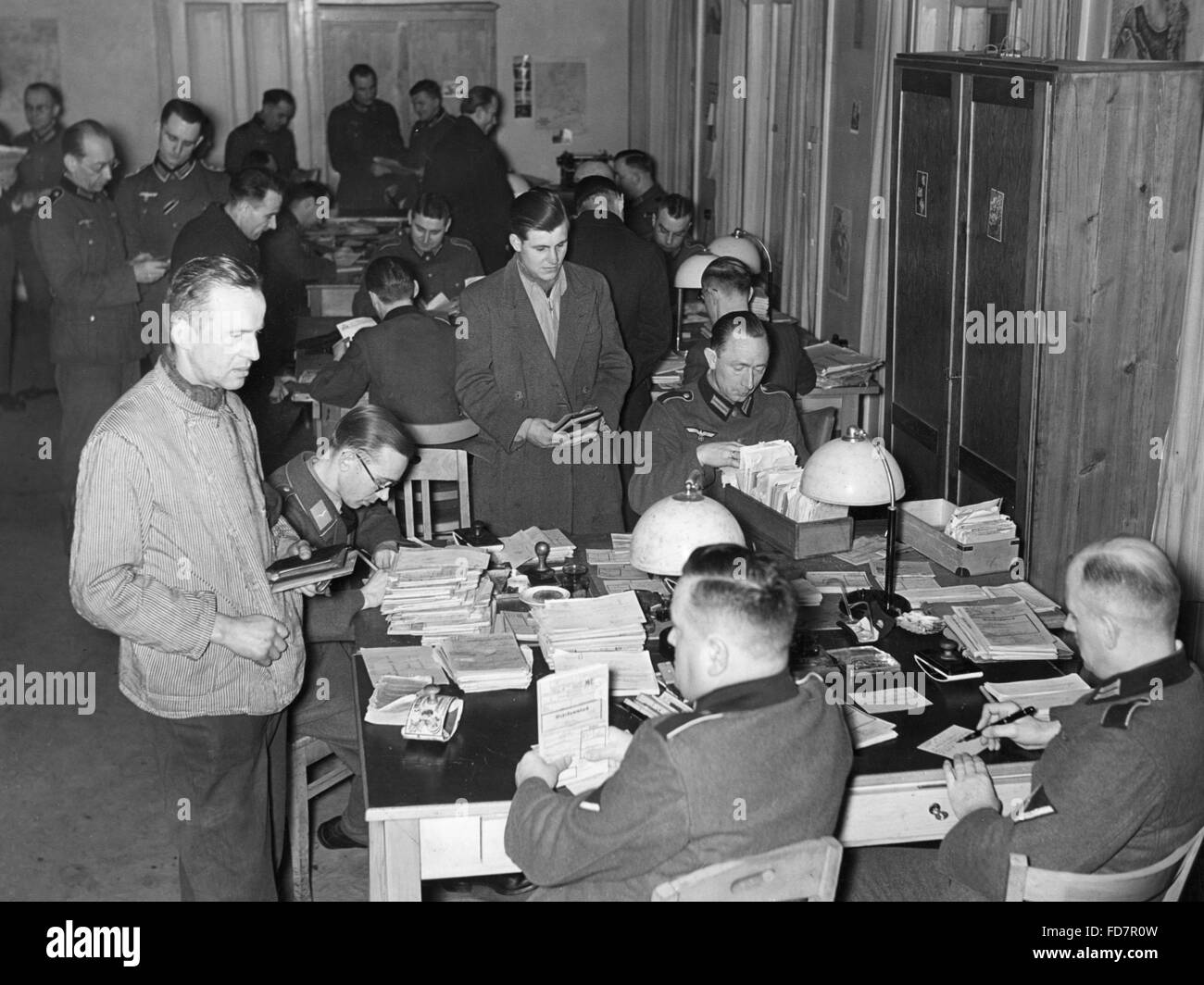A recruiting office of the Wehrmacht, 1941 Stock Photo