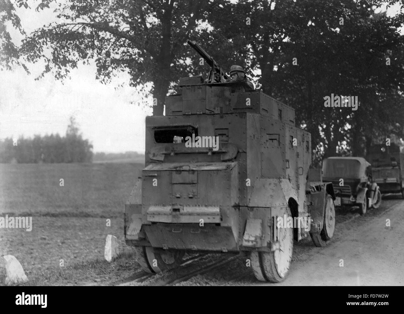 An armored vehicle, 1925 Stock Photo - Alamy