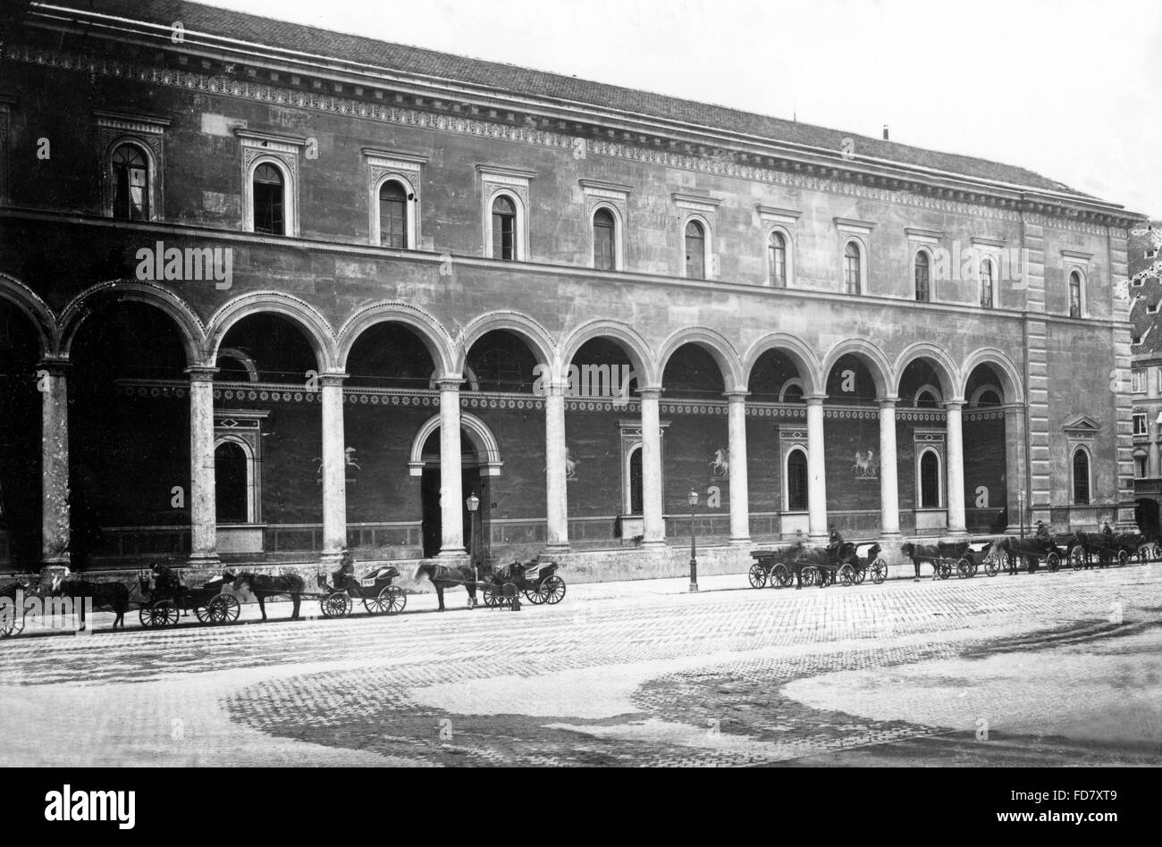 Main post office in Munich, before 1914 Stock Photo Alamy