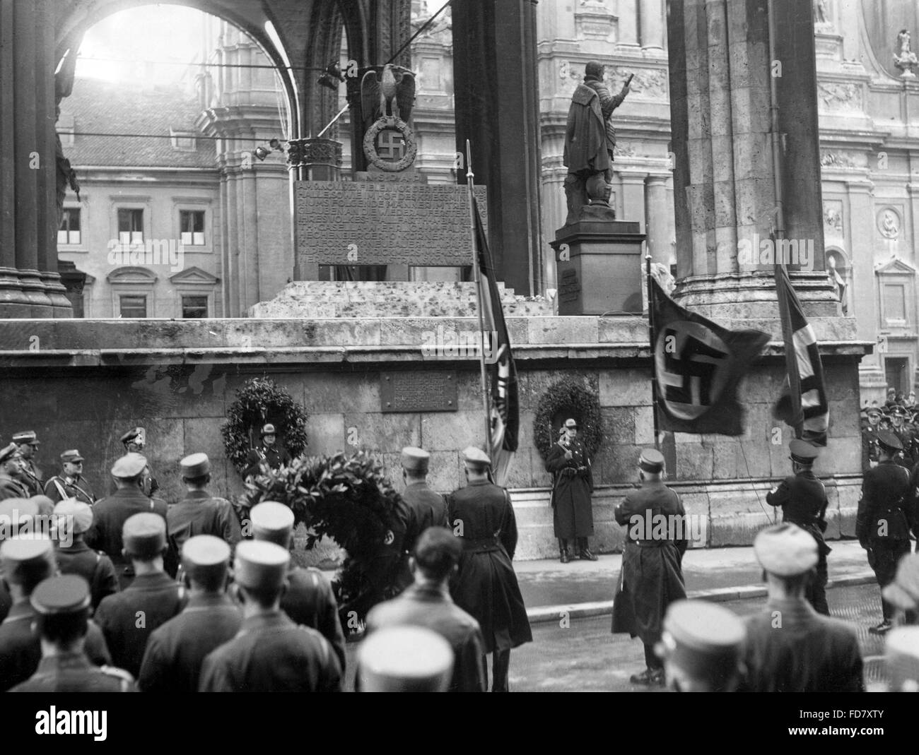 Horst Wessel memorial in Munich, 1935 Stock Photo