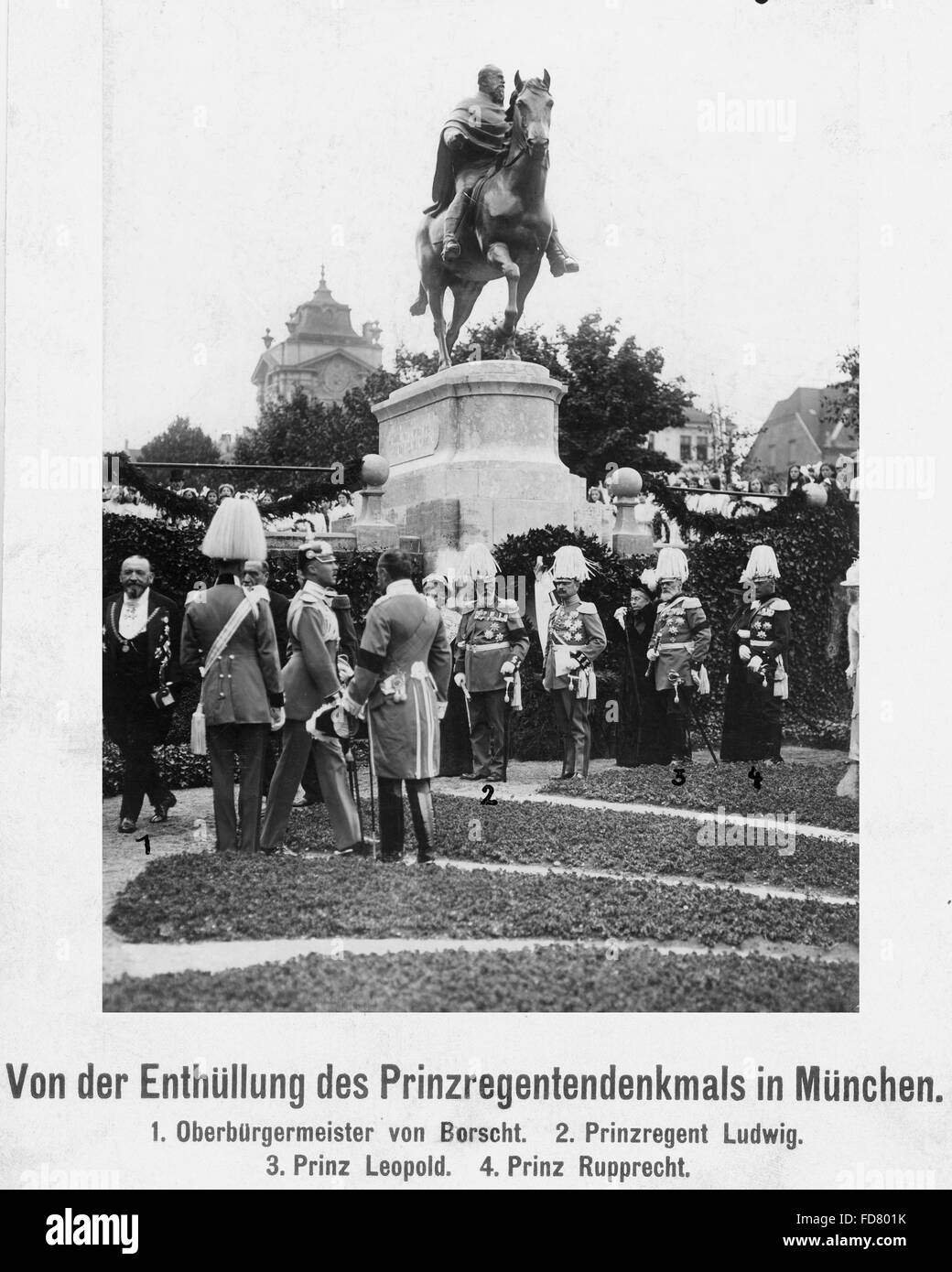 Unveiling of the Prince Regent Monument in Munich, 13.10.1913 Stock Photo