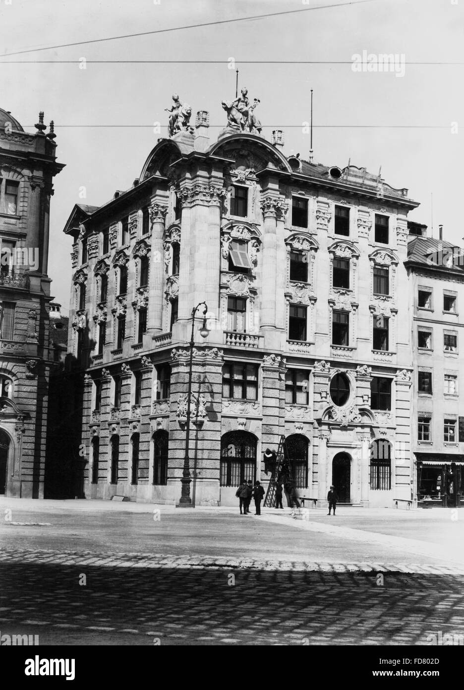 The Bayerische Bank in Munich, 1910 Stock Photo