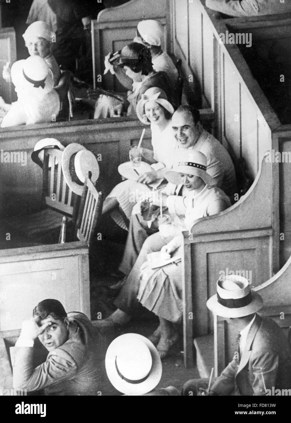 Al Capone on the racecourse Stock Photo