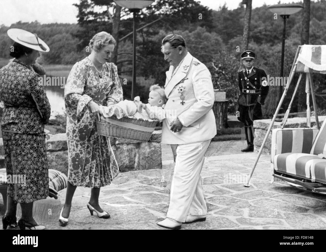 Edda Goering with Hermann Göring, 1939 Stock Photo