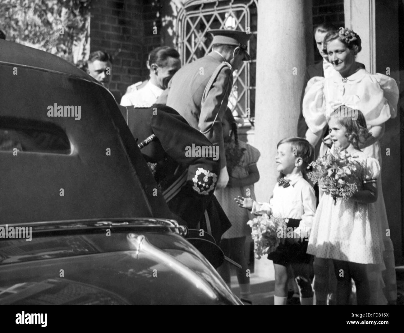 Joseph Goebbels, Yugoslav Prince Paul and Princess Olga, 1939 Stock Photo