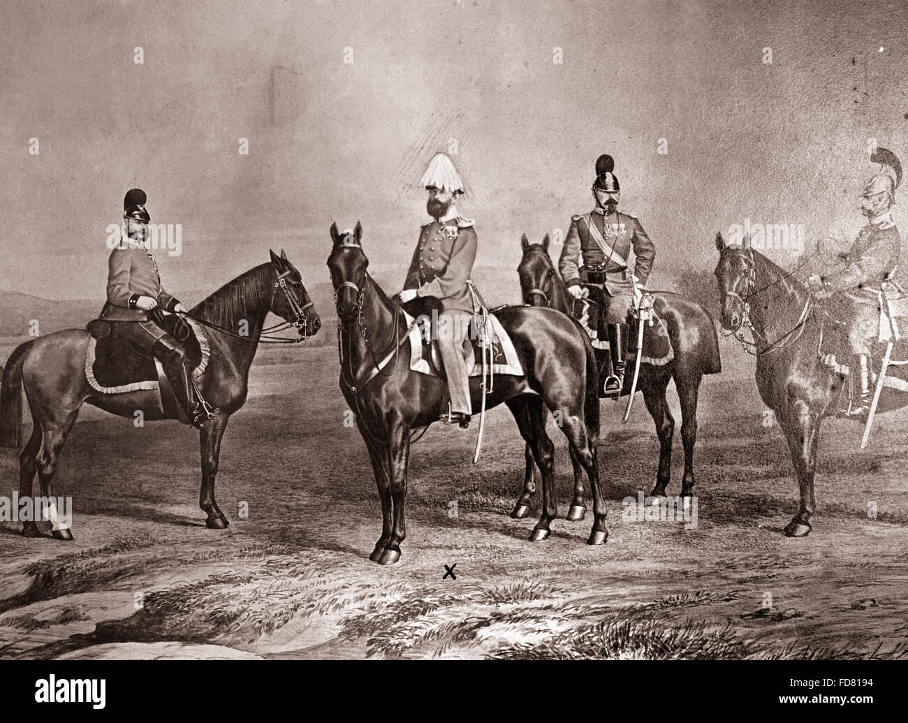 Prince Regent Luitpold of Bavaria, 1870/71 Stock Photo