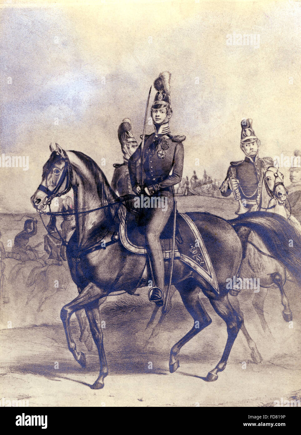 Portrait of Luitpold of Bavaria, 1841 Stock Photo