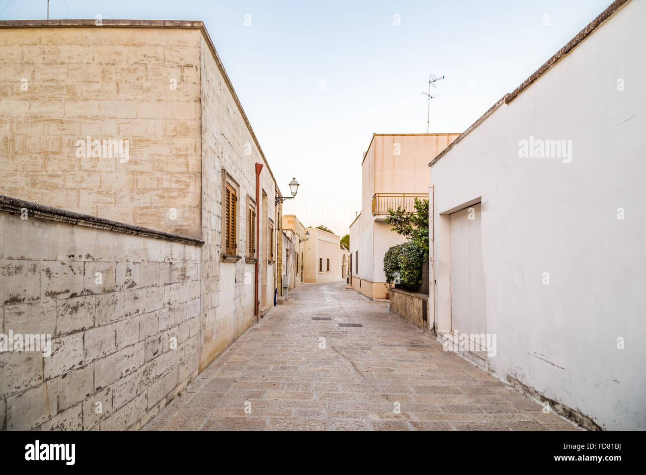 streets and walls of small fortified citadel of XVI century in Italy Stock Photo