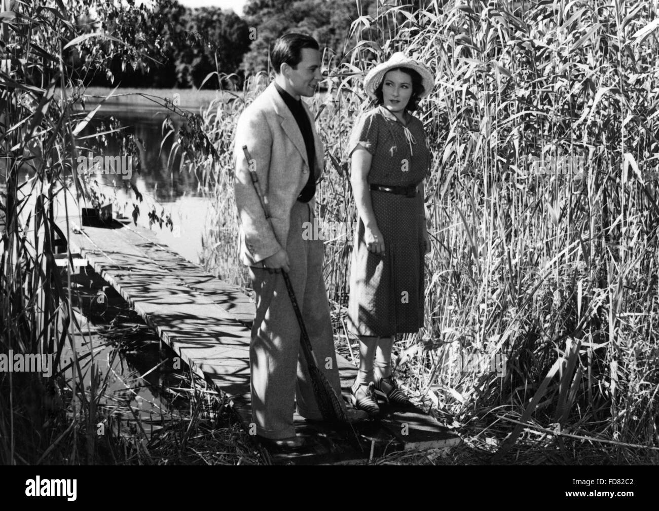 Joachim gottschalk and brigitte horney in eine frau wie du hires stock