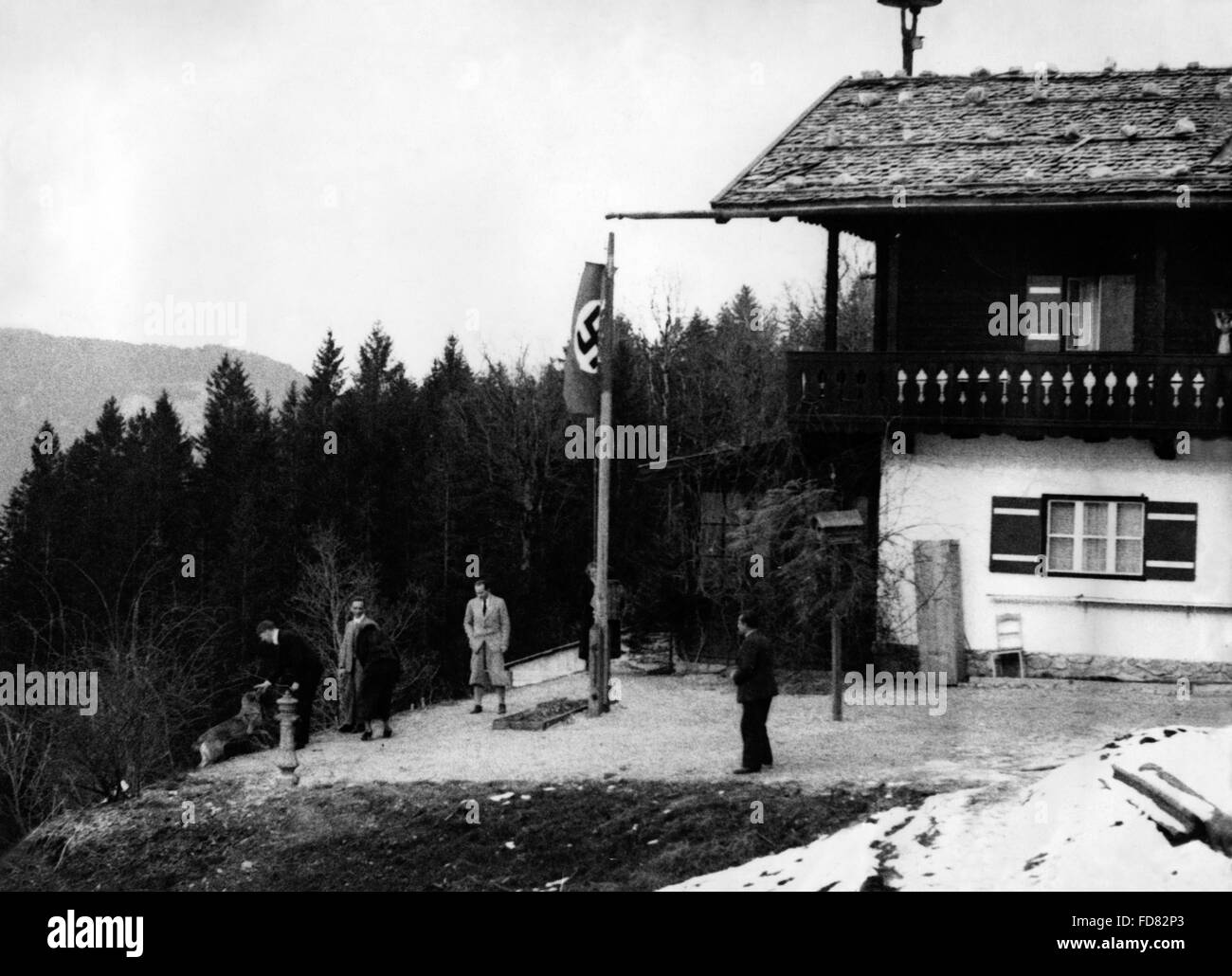 Adolf Hitler at his country house in Obersalberg, undated picture Stock Photo