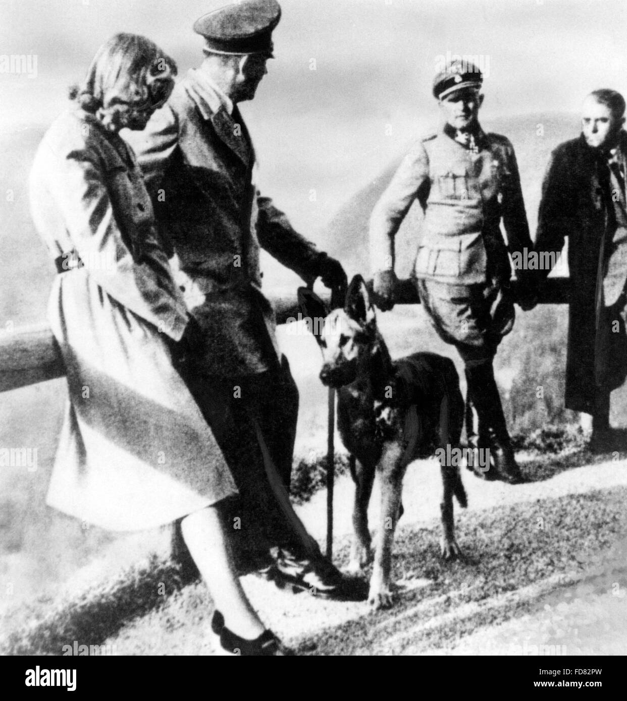 Adolf Hitler on the Obersalzberg, Bavaria, Germany Stock Photo