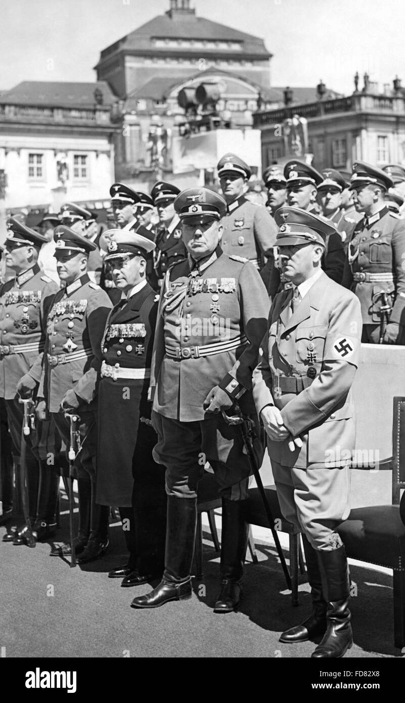 Adolf Hitler at the Reich Veterans Day in Kassel, 1939 Stock Photo