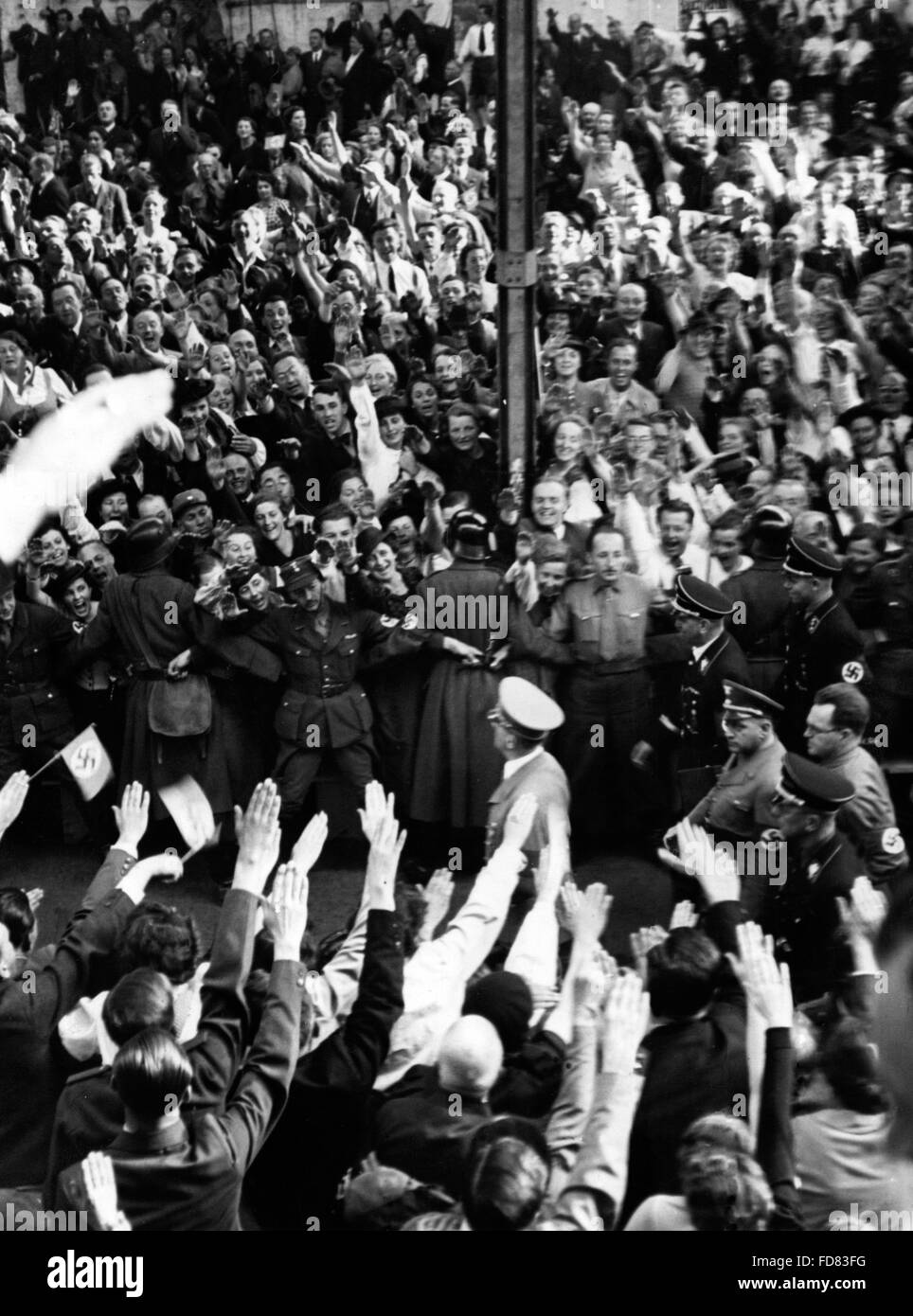 Adolf Hitler in Graz, 1938 Stock Photo