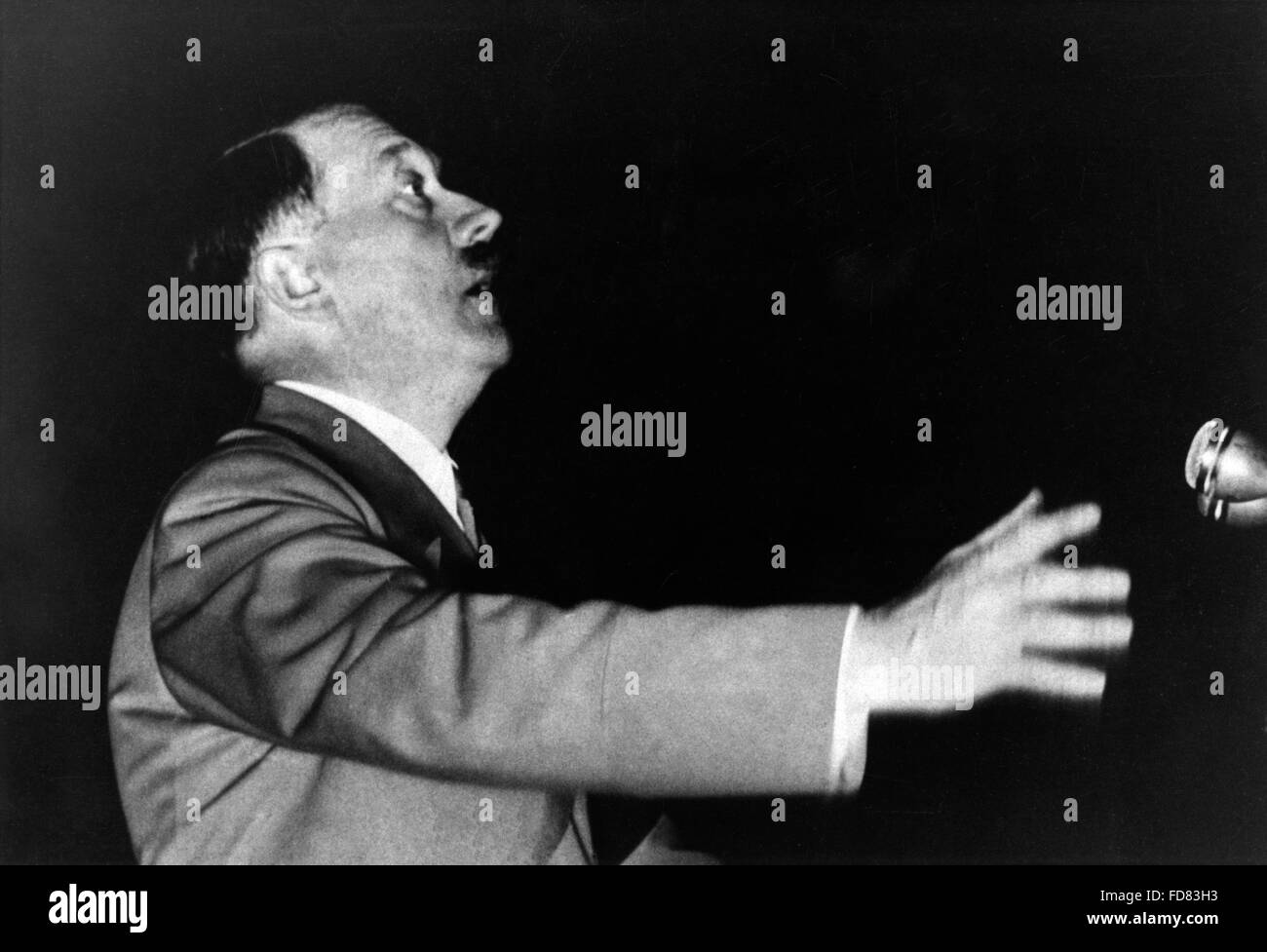 Portrait Of Chancellor Of Nazi Germany Adolf Hitler Hi res Stock 
