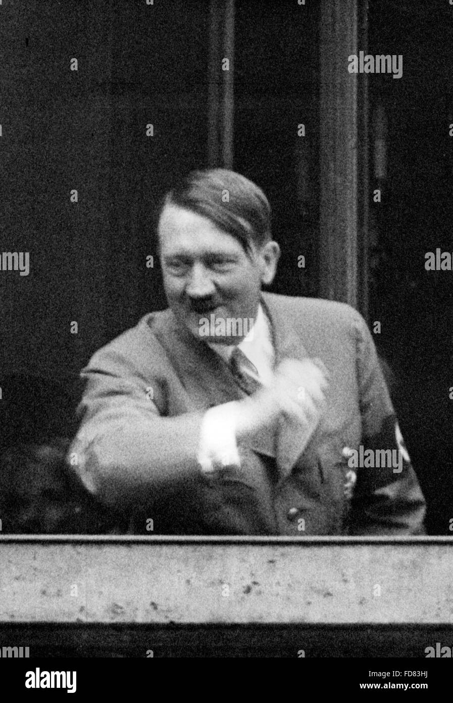Portrait of Adolf Hitler, 1938 Stock Photo