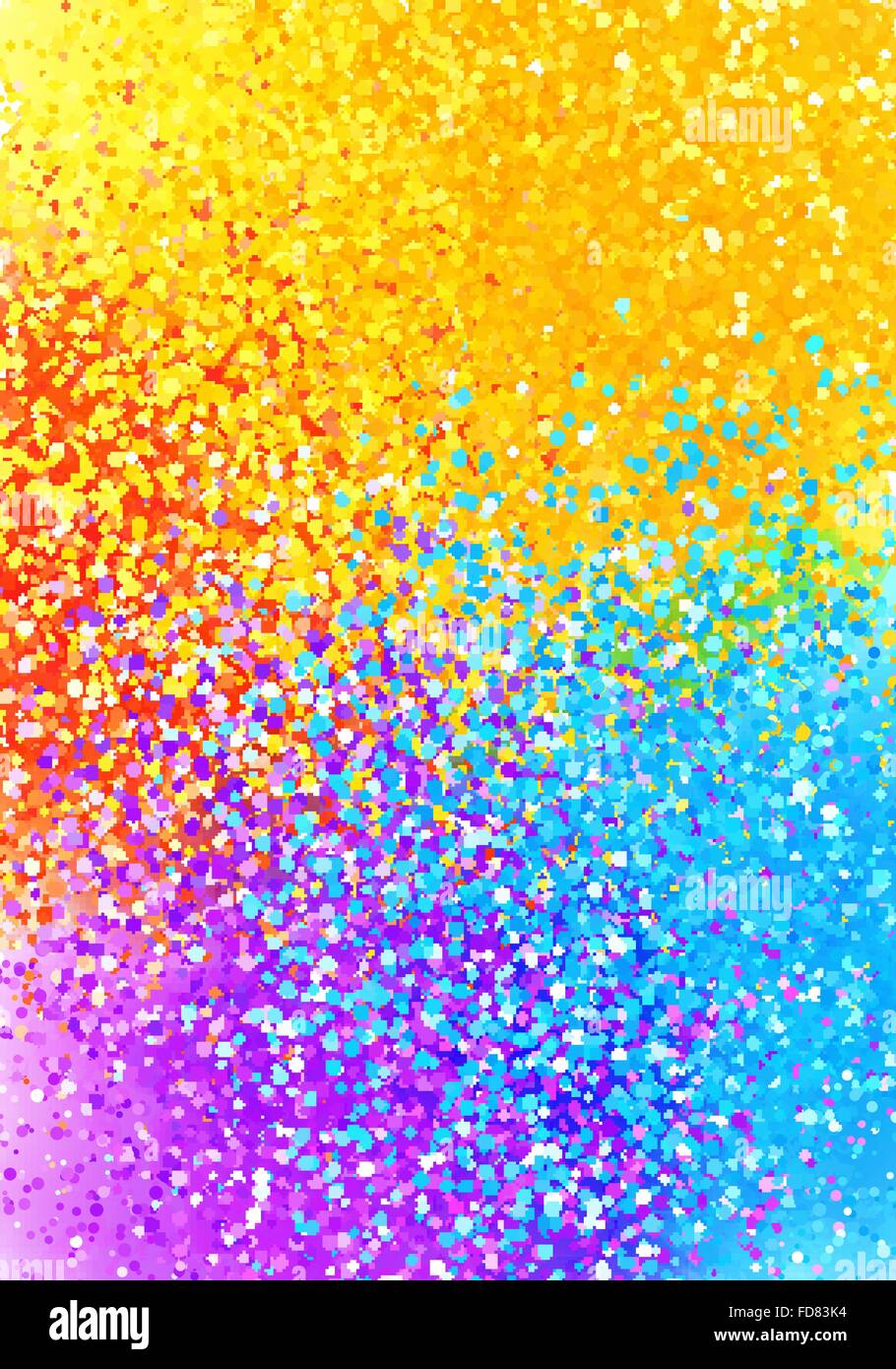 Bright sprayed paint rainbow colors abstract vertical background Stock