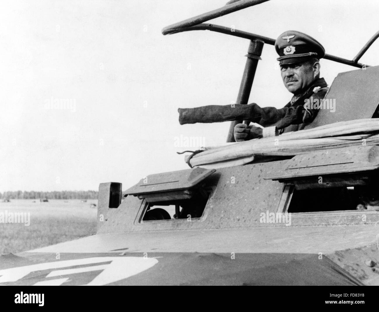 Heinz Guderian in his command car, 1941 Stock Photo