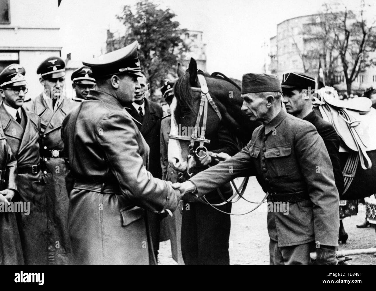 Hans Frank in Poland, 1941 Stock Photo