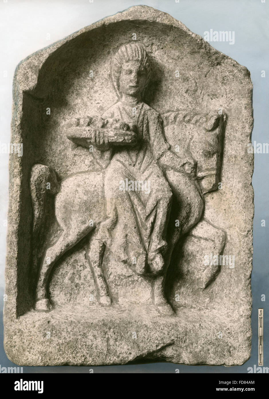 Sculpture of Celtic goddess Epona Stock Photo