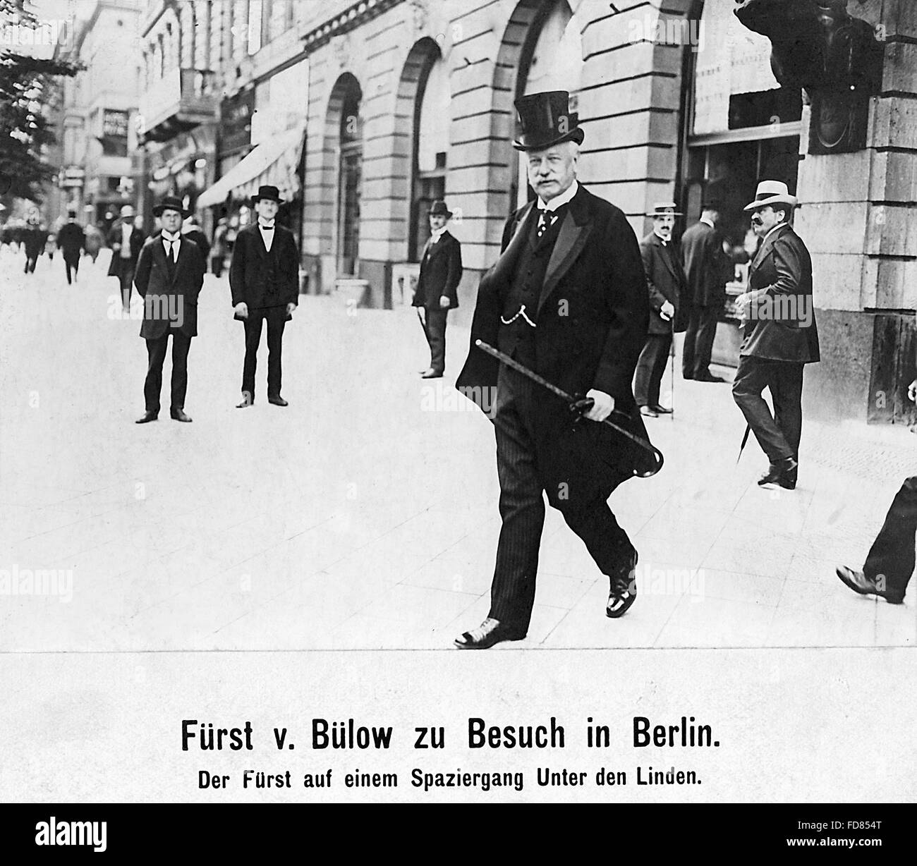 Prince (Fürst) von Bülow in Berlin, Germany, 1914 Stock Photo