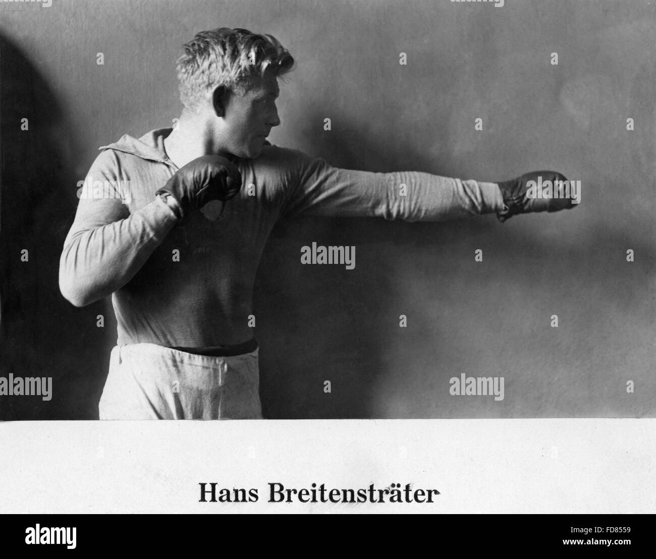 Boxer Hans Breitensträter, 1926 Stock Photo