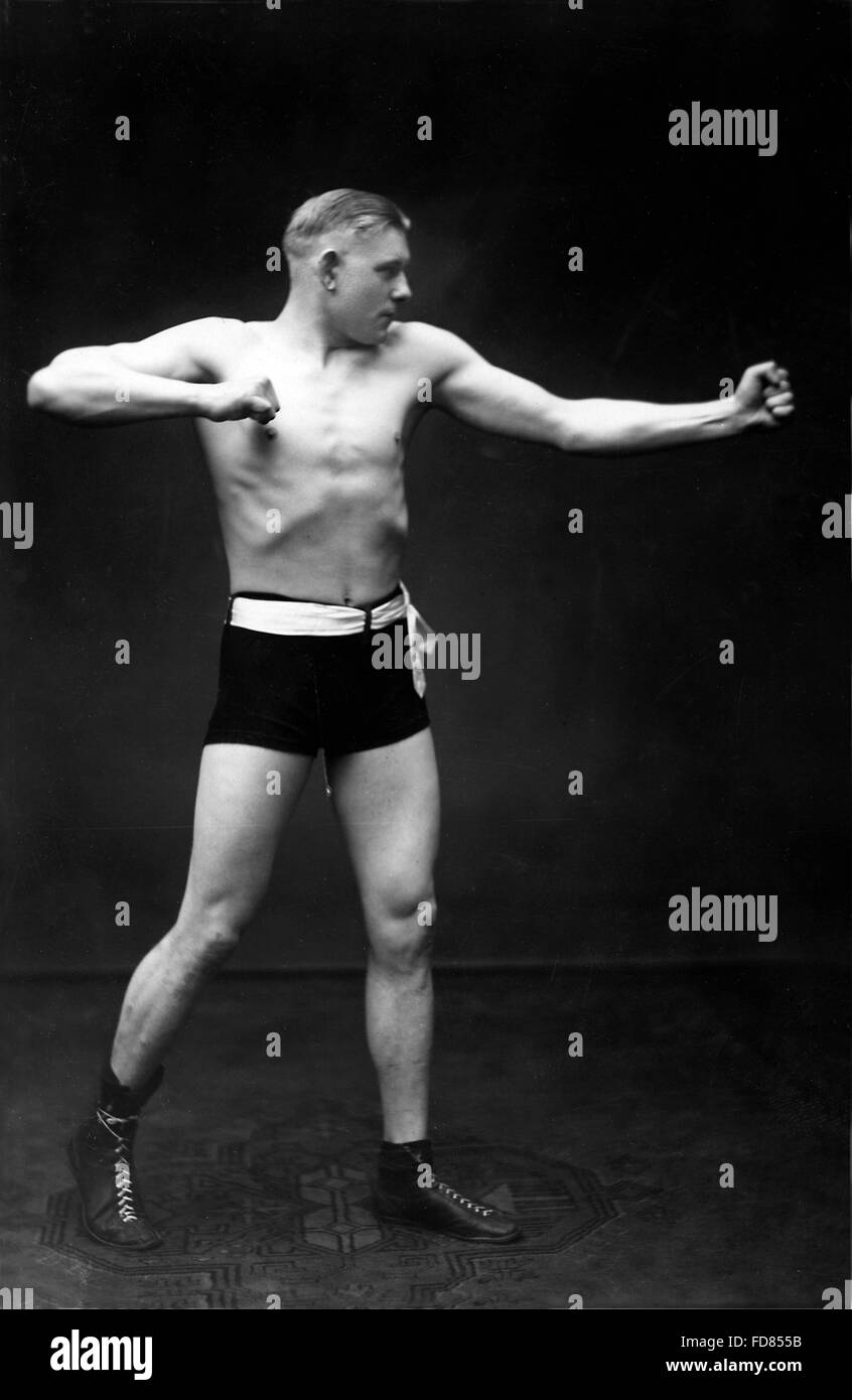 German heavyweight boxer Hans Breitensträter Stock Photo