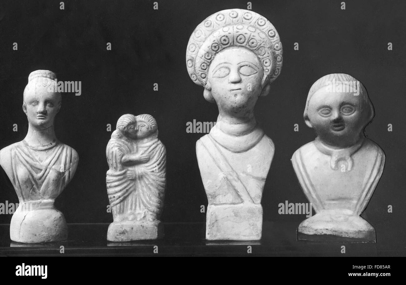 Ordination statues of Germanic Treverers Stock Photo