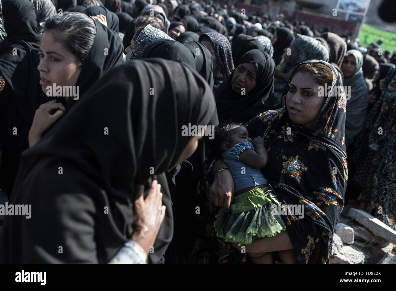 Ashura day in Hormoz, Hormozgan, Iran. Stock Photo