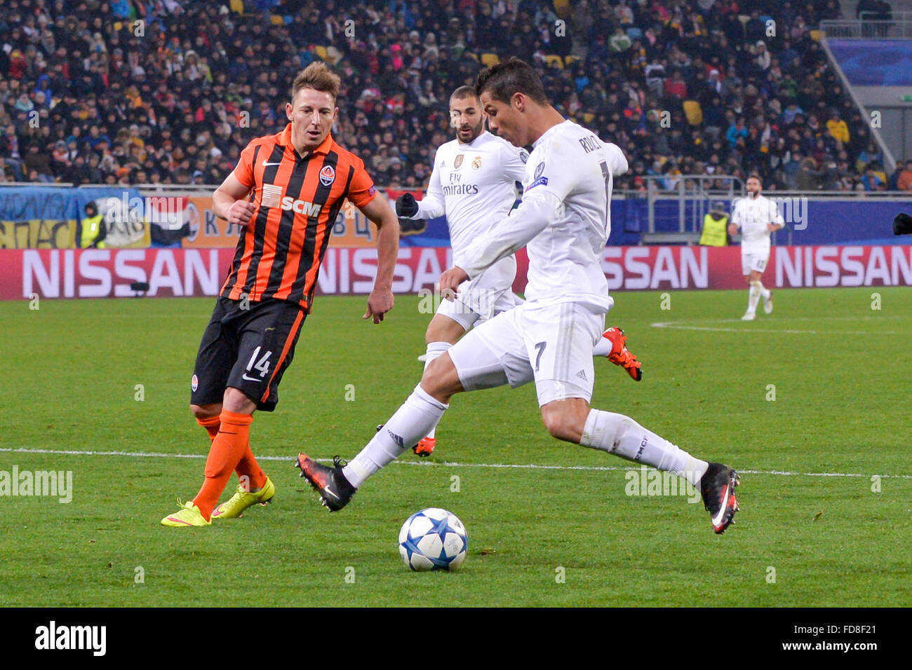 Ronaldo During Football Match Between Fc Shakhtar Donetsk And Real Stock Photo Alamy