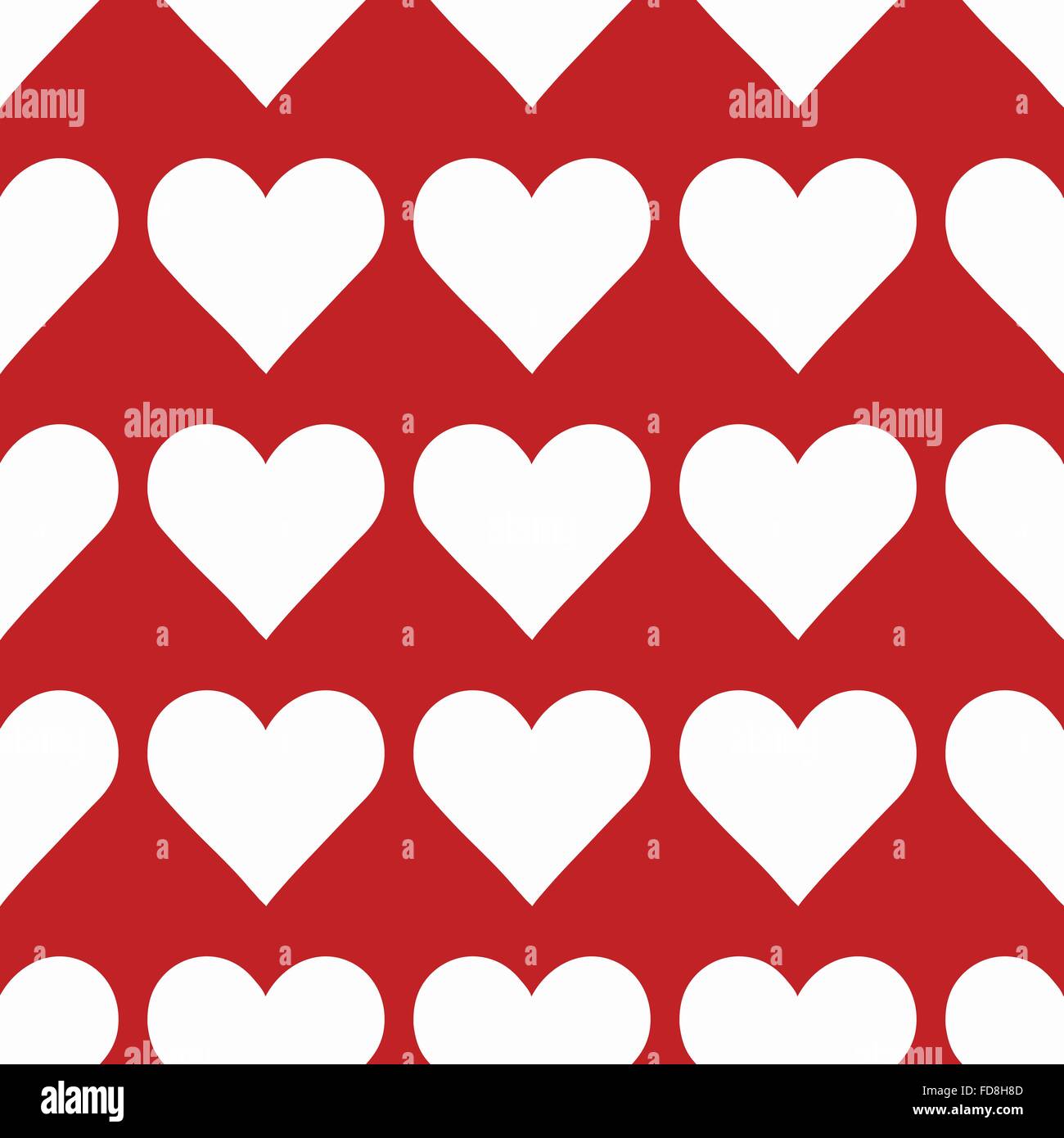 Seamless pattern with white hearts Stock Vector Image & Art - Alamy