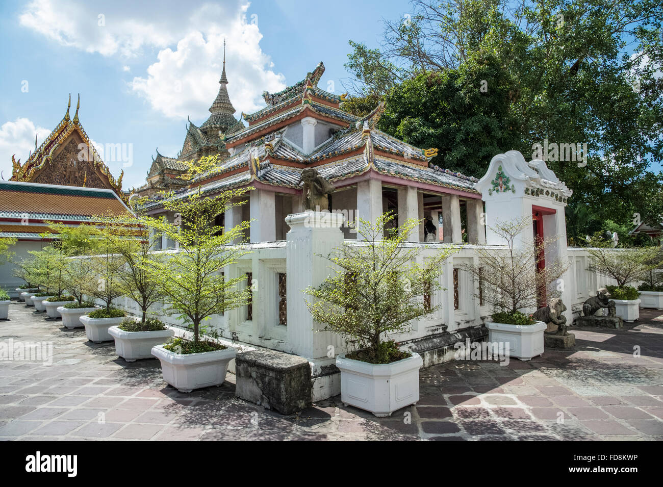 Wat Po, Temple of the Reclining Buddha Stock Photo