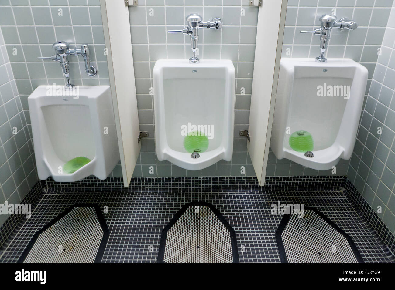 Mens urinals USA Stock Photo Alamy