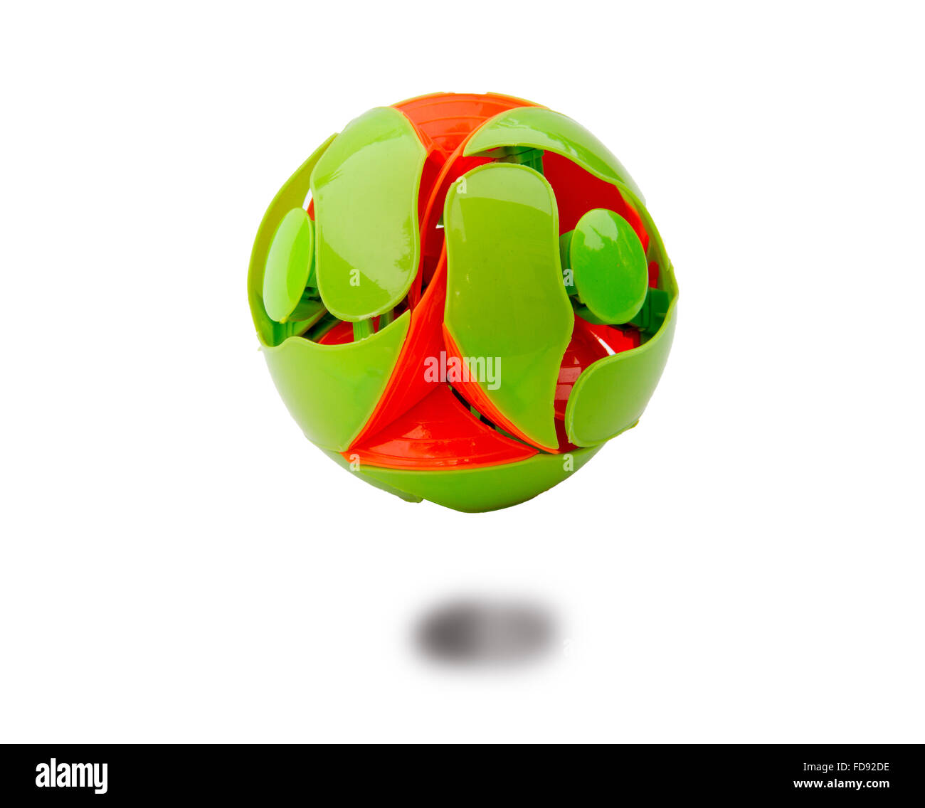 Plastic ball isolated on white background Stock Photo