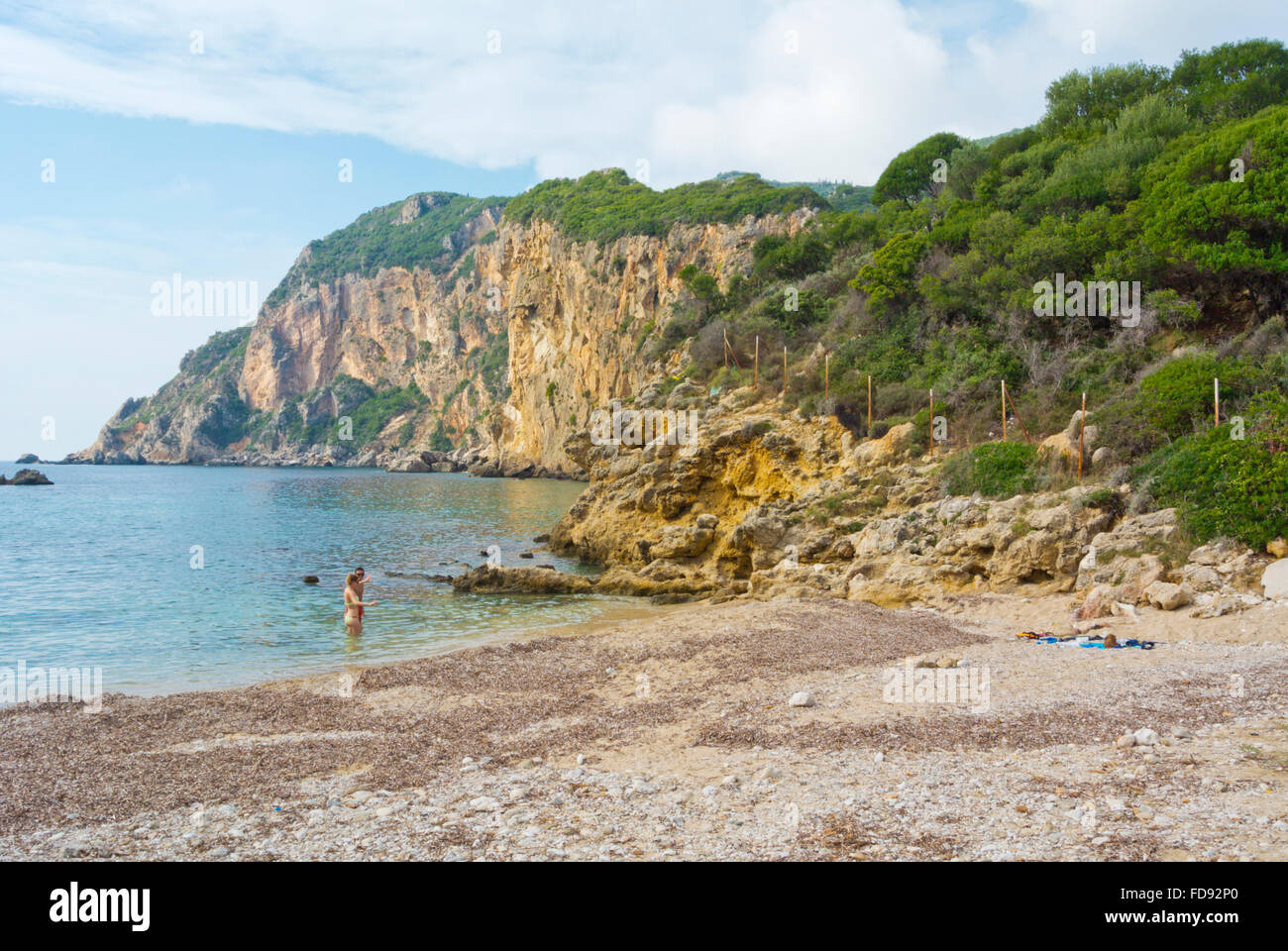 Agios Petros Beach, Palaiokastritsa, Paleokastritsa, Western Corfu 