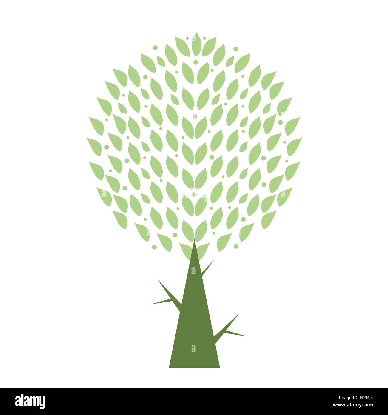 Art tree isolated on white background Stock Vector Image & Art - Alamy