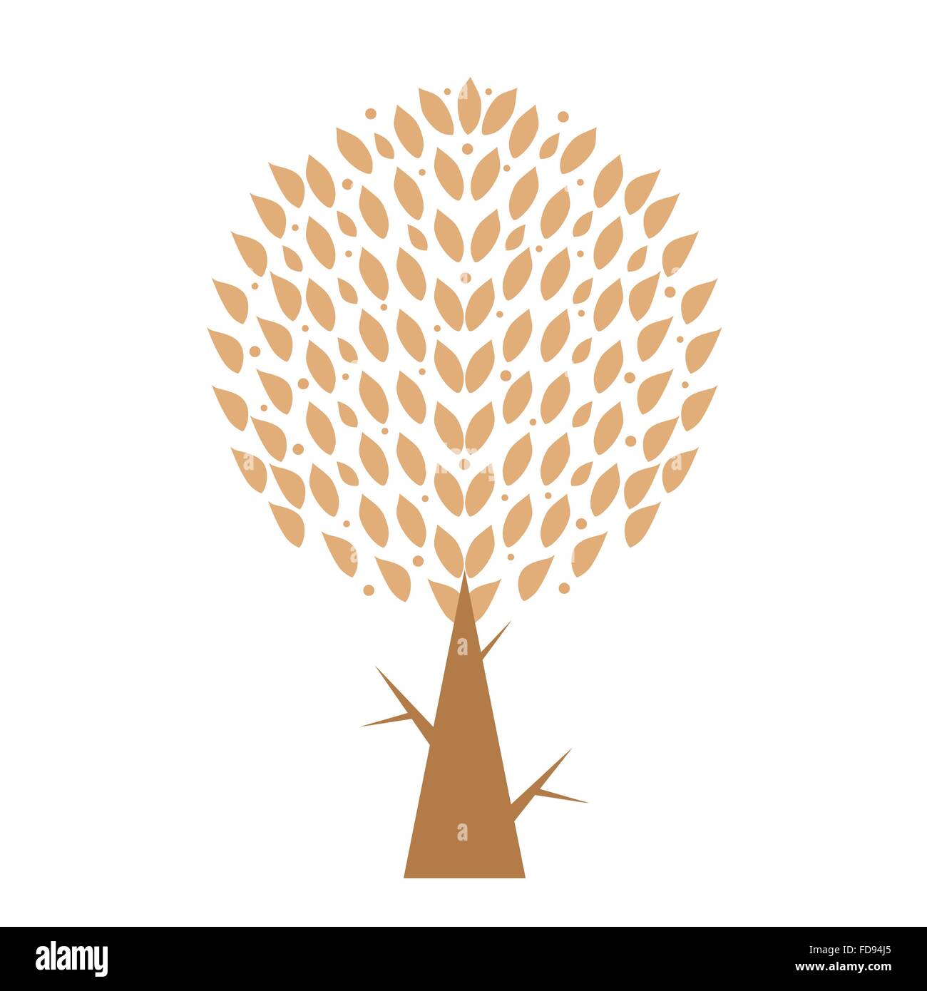Art tree isolated on white background Stock Vector Image & Art - Alamy