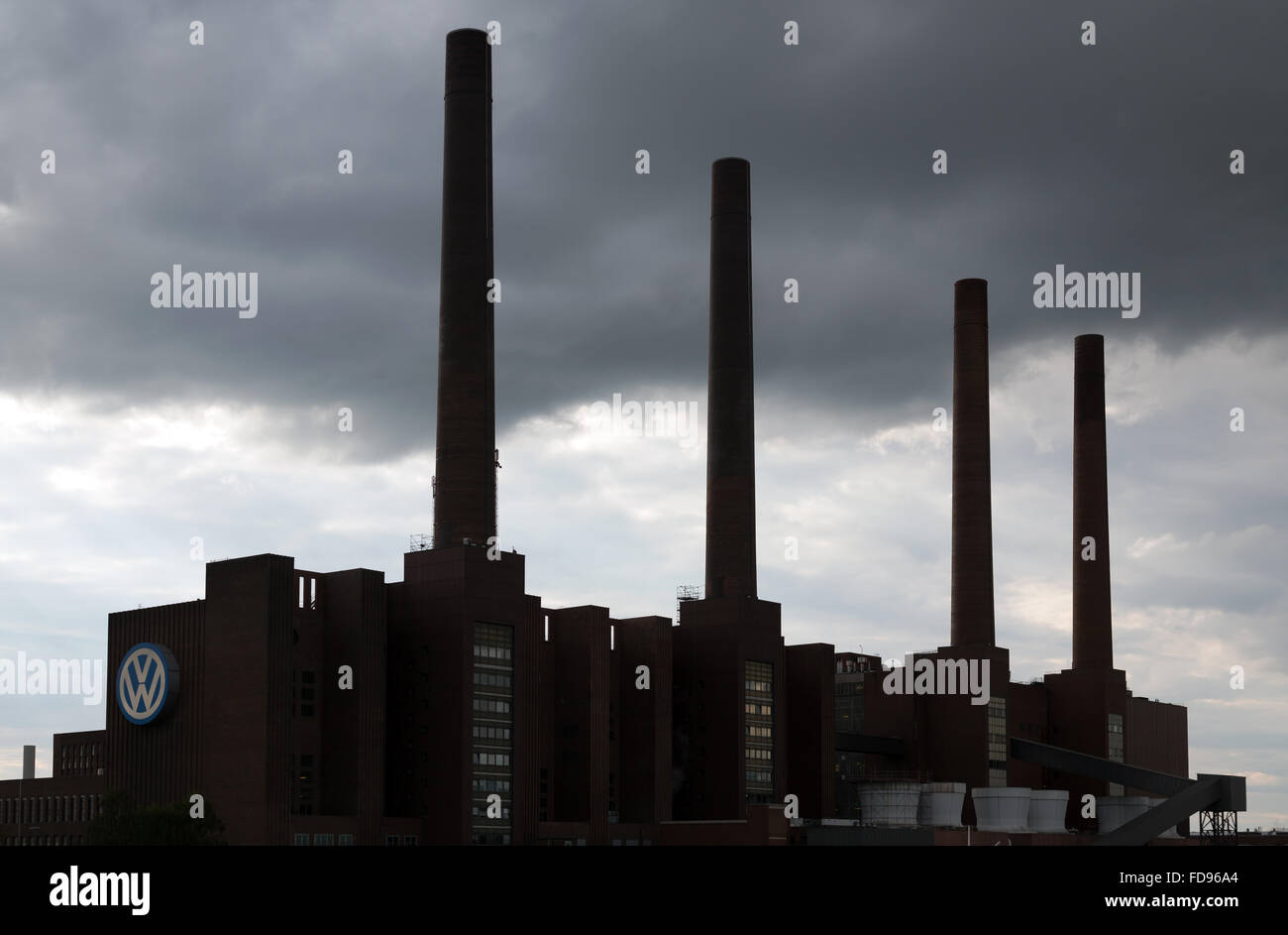 Wolfsburg, Germany, Exterior of the VW power station Stock Photo