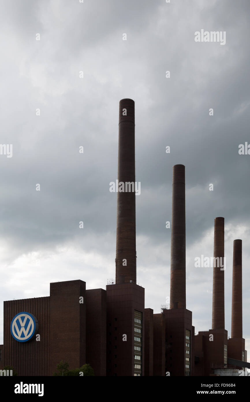 Wolfsburg, Germany, Exterior of the VW power station Stock Photo