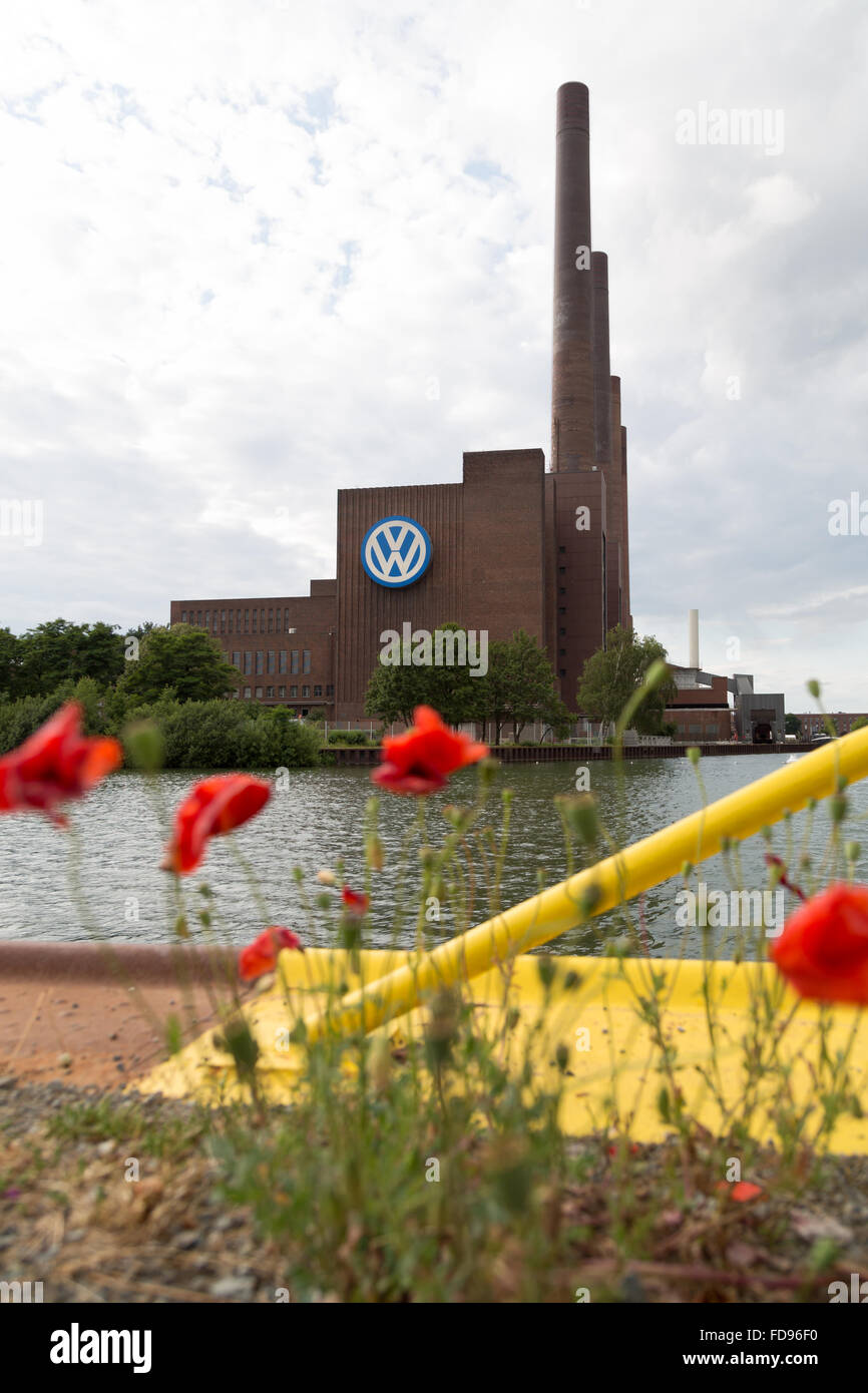 Wolfsburg, Germany, Exterior of the VW power station Stock Photo - Alamy