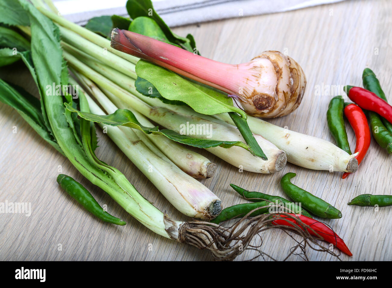 Tom yam herbs and spices set Stock Photo Alamy