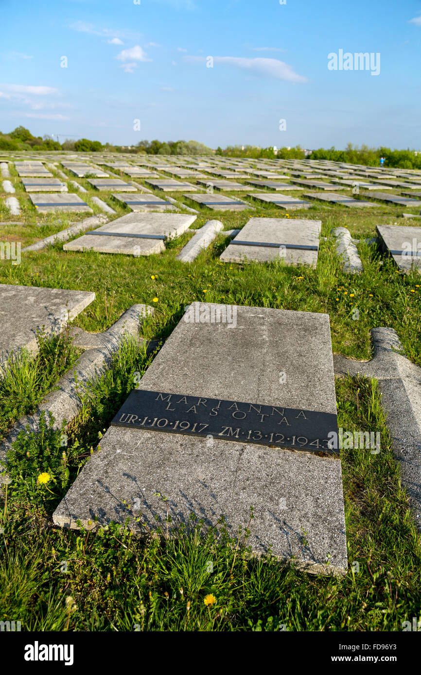 Wroclaw, Poland, Polish military cemetery with fallen of the Second World War Stock Photo