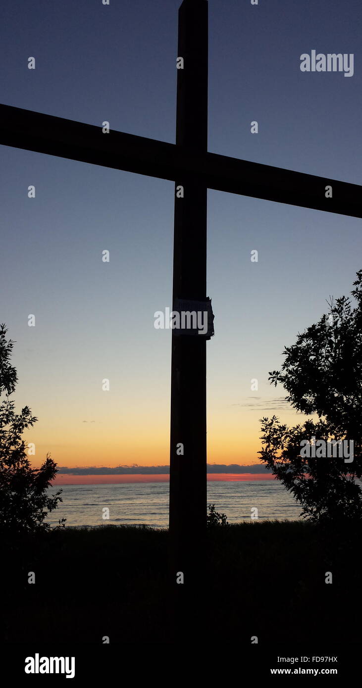 Kettle Point Sunset Stock Photo Alamy