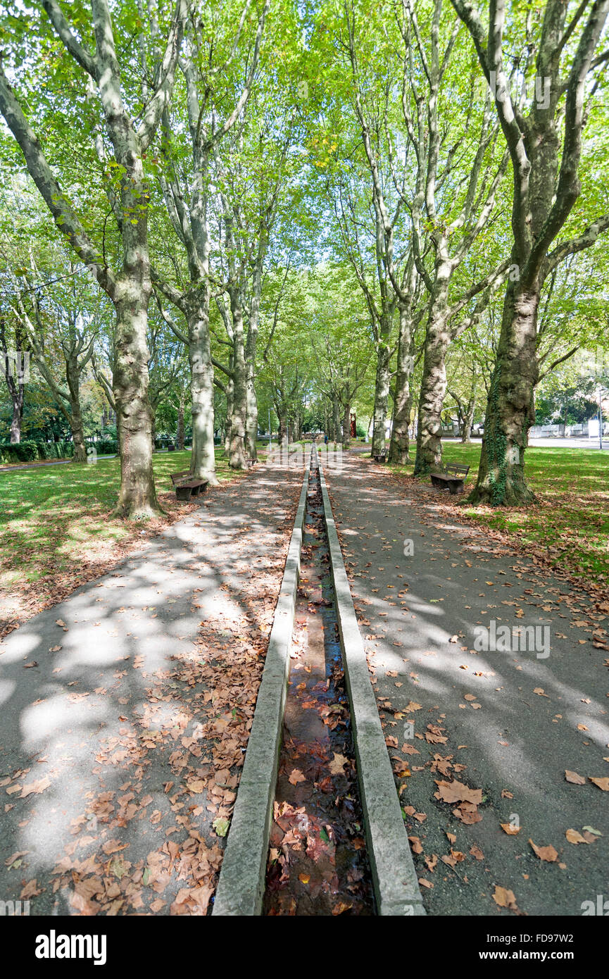 City Park in german town Stock Photo - Alamy