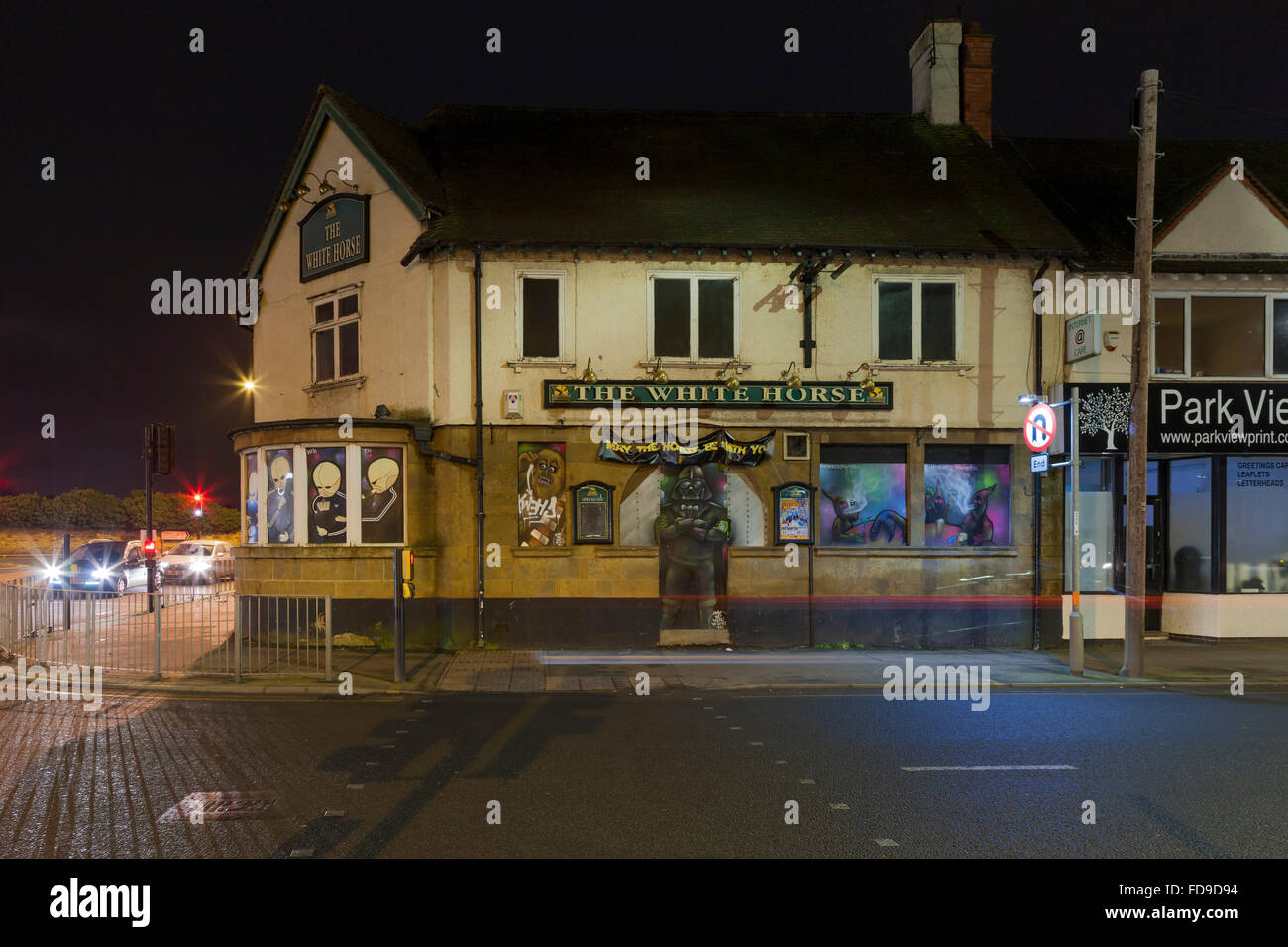 May the horse be with you, Star Wars themed graffiti on the derelict